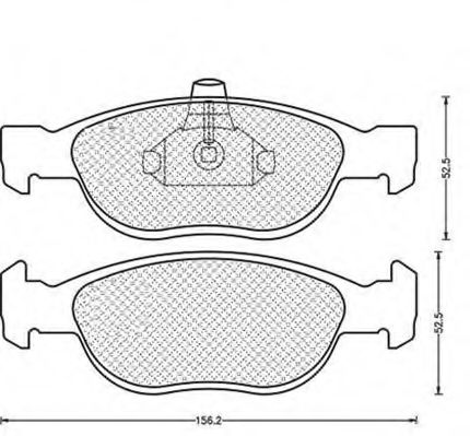 Imagine set placute frana,frana disc MAGNETI MARELLI 430216171164