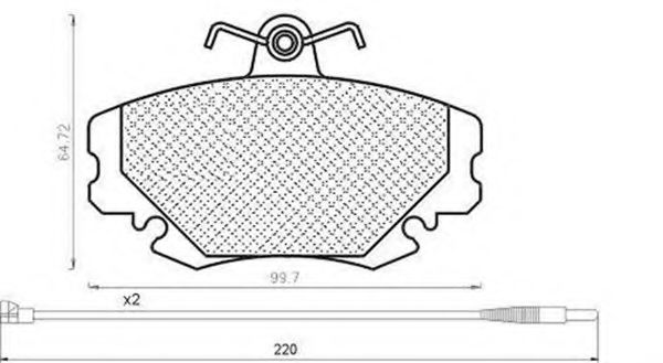 Imagine set placute frana,frana disc MAGNETI MARELLI 430216171182