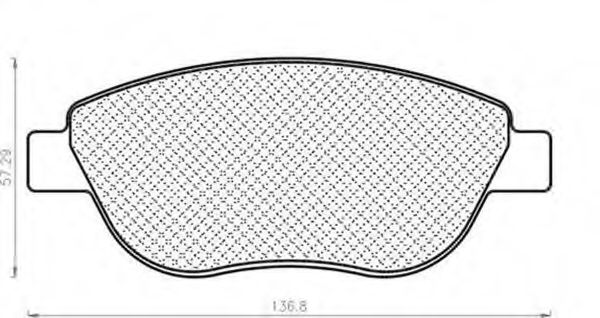 Imagine set placute frana,frana disc MAGNETI MARELLI 430216171408