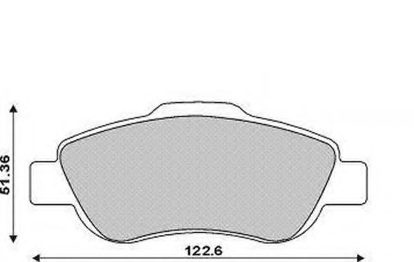 Imagine set placute frana,frana disc MAGNETI MARELLI 430216171409