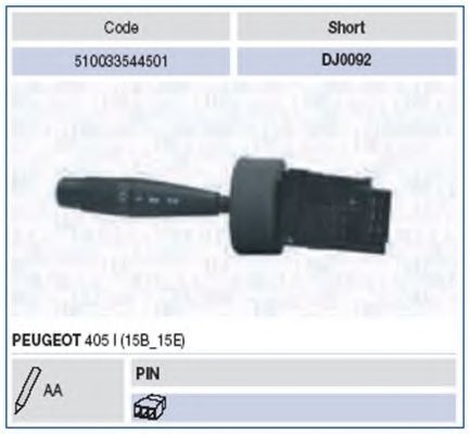 Imagine Comutator coloana directie MAGNETI MARELLI 510033544501