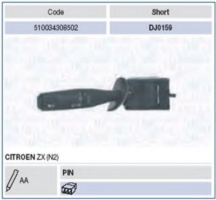 Imagine Comutator coloana directie MAGNETI MARELLI 510034308502