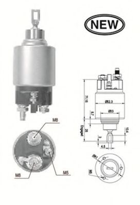 Imagine Solenoid, electromotor MAGNETI MARELLI 940113050554