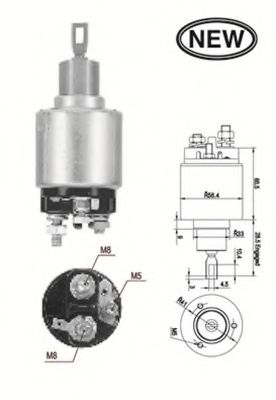 Imagine Solenoid, electromotor MAGNETI MARELLI 940113050563