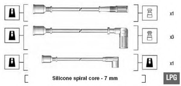 Imagine Set cablaj aprinder MAGNETI MARELLI 941095620602