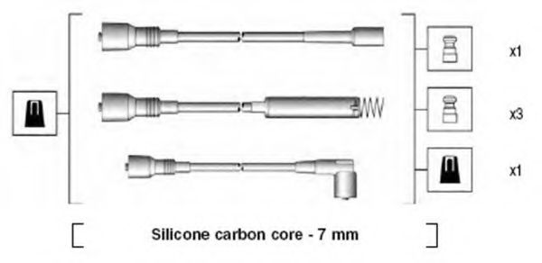 Imagine Set cablaj aprinder MAGNETI MARELLI 941125130667