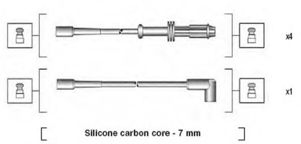 Imagine Set cablaj aprinder MAGNETI MARELLI 941135120700