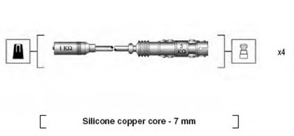 Imagine Set cablaj aprinder MAGNETI MARELLI 941175190760