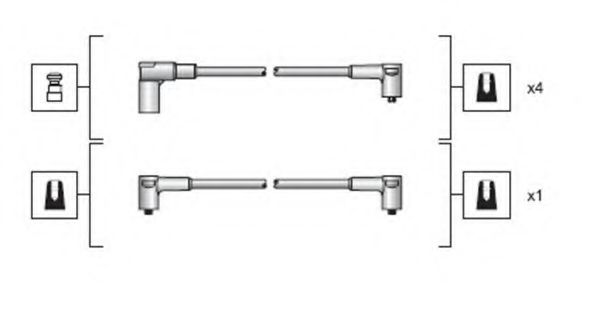 Imagine Set cablaj aprinder MAGNETI MARELLI 941318111029