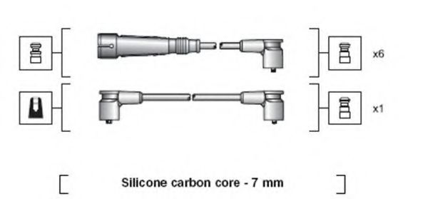 Imagine Set cablaj aprinder MAGNETI MARELLI 941318111034