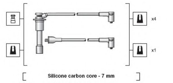 Imagine Set cablaj aprinder MAGNETI MARELLI 941318111078