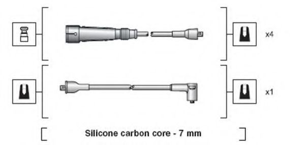 Imagine Set cablaj aprinder MAGNETI MARELLI 941318111112