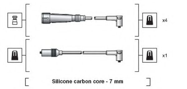 Imagine Set cablaj aprinder MAGNETI MARELLI 941318111157