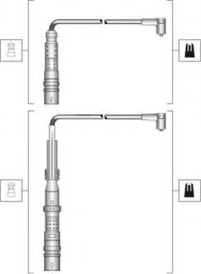 Imagine Set cablaj aprinder MAGNETI MARELLI 941318111297