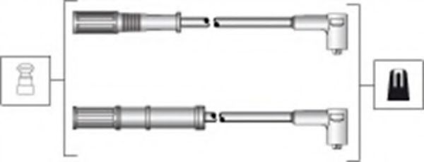 Imagine Set cablaj aprinder MAGNETI MARELLI 941318111301