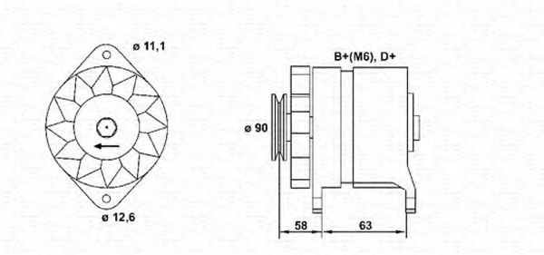 Imagine Generator / Alternator MAGNETI MARELLI 943321099010