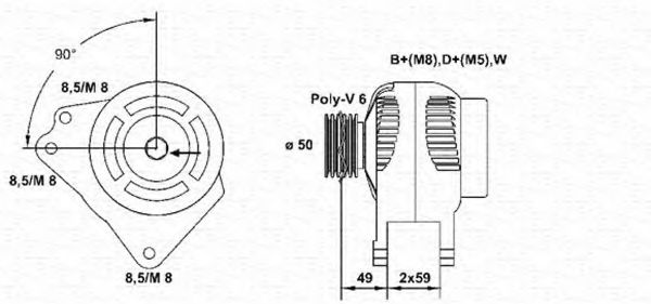 Imagine Generator / Alternator MAGNETI MARELLI 943346001010