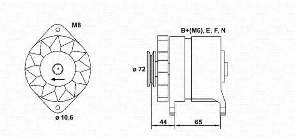 Imagine Generator / Alternator MAGNETI MARELLI 943346018010