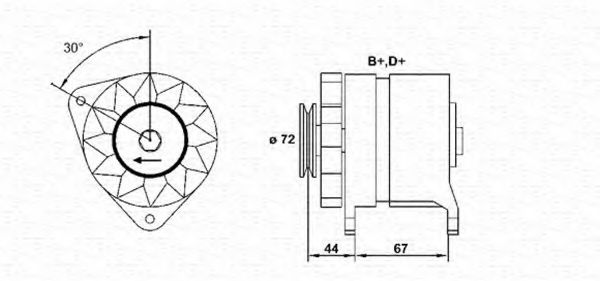 Imagine Generator / Alternator MAGNETI MARELLI 943346032010