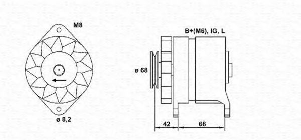 Imagine Generator / Alternator MAGNETI MARELLI 943346067010