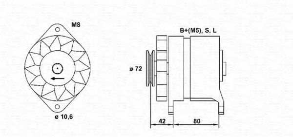 Imagine Generator / Alternator MAGNETI MARELLI 943346080010