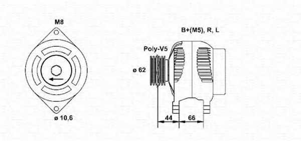 Imagine Generator / Alternator MAGNETI MARELLI 943346091010