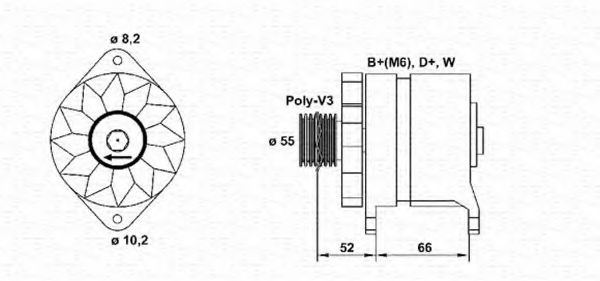 Imagine Generator / Alternator MAGNETI MARELLI 943346108010