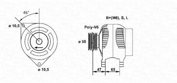 Imagine Generator / Alternator MAGNETI MARELLI 943346145010