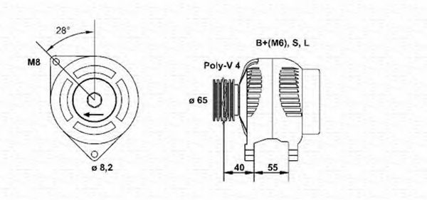 Imagine Generator / Alternator MAGNETI MARELLI 943354003010