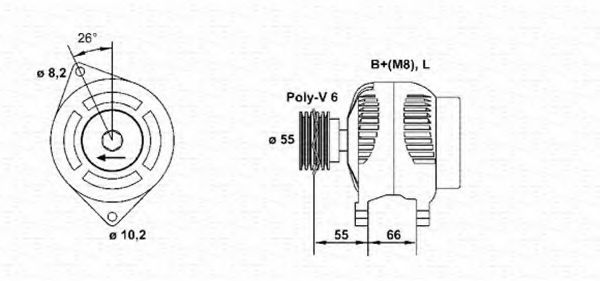 Imagine Generator / Alternator MAGNETI MARELLI 943354076010