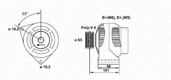 Imagine Generator / Alternator MAGNETI MARELLI 943354099010