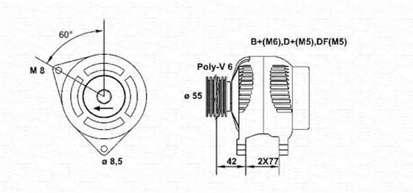 Imagine Generator / Alternator MAGNETI MARELLI 943355014010