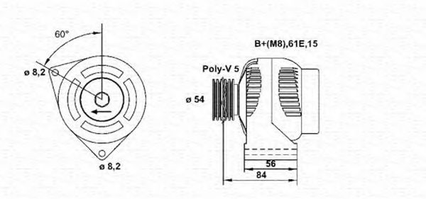 Imagine Generator / Alternator MAGNETI MARELLI 943355019010