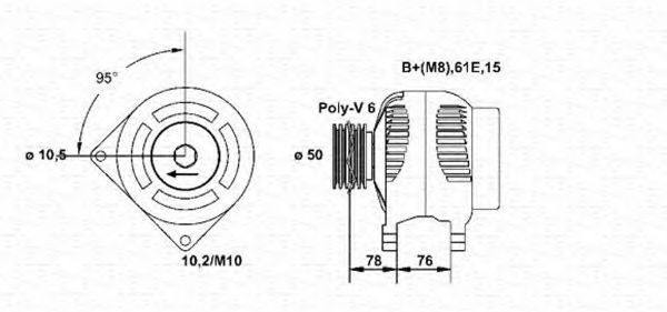 Imagine Generator / Alternator MAGNETI MARELLI 943355026010