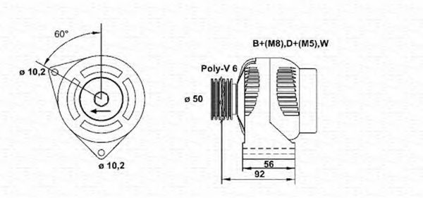 Imagine Generator / Alternator MAGNETI MARELLI 943355087010