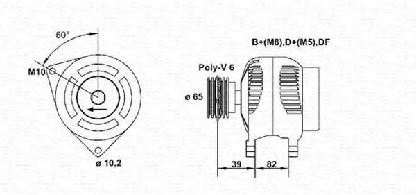 Imagine Generator / Alternator MAGNETI MARELLI 943355096010