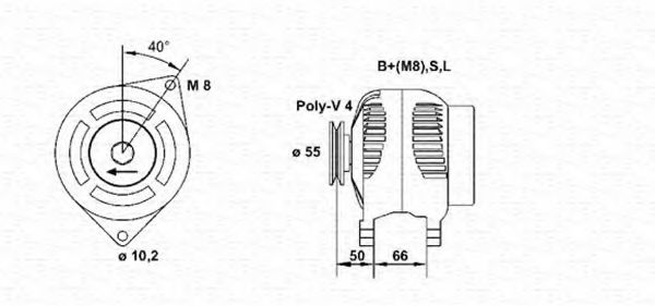 Imagine Generator / Alternator MAGNETI MARELLI 943355116010