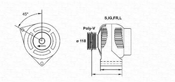 Imagine Generator / Alternator MAGNETI MARELLI 943355176010