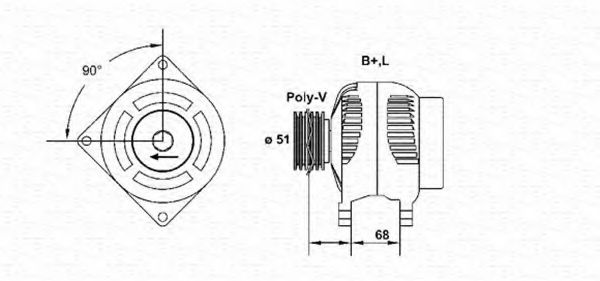 Imagine Generator / Alternator MAGNETI MARELLI 943355194010