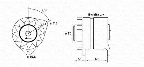 Imagine Generator / Alternator MAGNETI MARELLI 943356121010