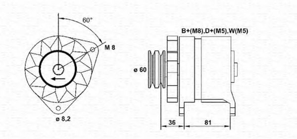 Imagine Generator / Alternator MAGNETI MARELLI 943356205010