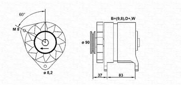 Imagine Generator / Alternator MAGNETI MARELLI 943356245010