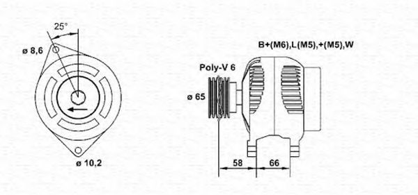 Imagine Generator / Alternator MAGNETI MARELLI 943356325010