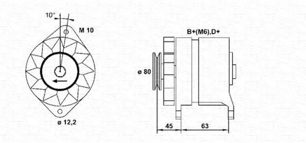 Imagine Generator / Alternator MAGNETI MARELLI 943356380010