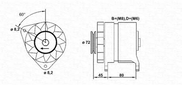 Imagine Generator / Alternator MAGNETI MARELLI 943356503010