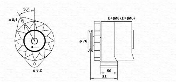 Imagine Generator / Alternator MAGNETI MARELLI 943356546010