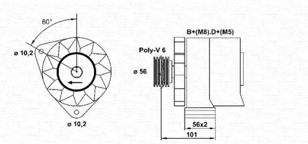 Imagine Generator / Alternator MAGNETI MARELLI 943356626010