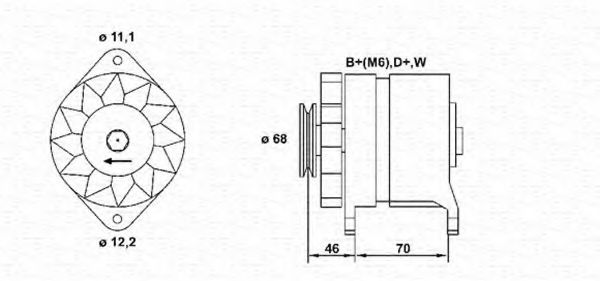 Imagine Generator / Alternator MAGNETI MARELLI 943356645010