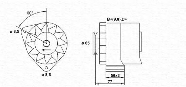 Imagine Generator / Alternator MAGNETI MARELLI 943356646010