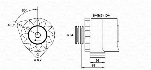 Imagine Generator / Alternator MAGNETI MARELLI 943356723010